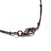 Brass Satellite Chain Necklaces NJEW-D302-84R-2