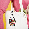 GOMAKERER 4Pcs 4 Styles Mini Oval Transparent PVC Zipper Coin Purse Wallets Bags with Clasps and Balls AJEW-GO0001-94-6