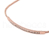 Alloy Crystal Rhinestone Box Chain Slider Bracelets BJEW-F469-01RG-2