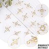 CHGCRAFT 12Pcs Brass Micro Pave Cubic Zirconia Pendants KK-CA0003-65-5