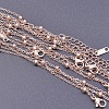 1.6mm Unisex 304 Stainless Steel Satellite Chains Necklaces WG3336-3-1