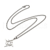 201 Stainless Steel Pendant Necklaces for Man NJEW-Q336-02F-P-5