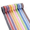 10Rolls 10 Colors Polyester Ribbon OCOR-TA0001-36B-1