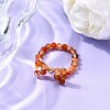 Natural Carnelian Finger Rings RJEW-TA00204-03-1