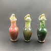 Natural Indian Agate Essential Oil Empty Perfume Bottle G-PW0007-094C-1
