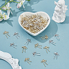 HOBBIESAY 100Pcs 2 Colors Tibetan Style Alloy Pendants FIND-HY0004-01-4