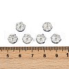 Brass Rhinestone Spacer Beads RSB030NF-15-4