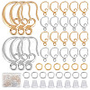 CREATCABIN 22 Pairs 2 Colors Brass Earring Hooks DIY-CN0002-61-1