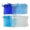 40Pcs 4 Colors Organza Bags Jewellery Storage Pouches Wedding Favour Party Mesh Drawstring Gift OP-FS0001-03B-2