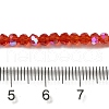 Electroplate Transparent Glass Beads Strands EGLA-A035-T3mm-L01-4