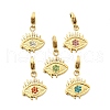 304 Stainless Steel Rhinestone Pendant Decoration STAS-L283-48G-1