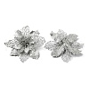 Plastic Glitter Artificial Flower HJEW-R124-01-2