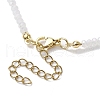 Glass Beads with Pearl Necklaces NJEW-JN04682-02-5