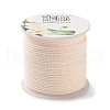 20M Polyester Braided Cord for Jewelry Making OCOR-G015-04A-25-2