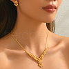 Elegant Alloy Hollow Flower Earrings & Necklace Sets for Women Wedding Party QM2403-3