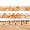 Natural Citrine Beads Strands G-A262-A01-8mm-5