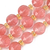 Cherry Quartz Glass Beads Strands G-G271-C05-10mm-2