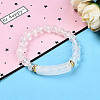 Natural Quartz Crystal Beads Stretch Bracelets BJEW-T022-04P-1