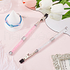 SUNNYCLUE 2Pcs Iron and PVC and Acrylic Alligator Memo Clips FIND-SC0011-25C-4