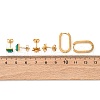 304 Stainless Steel Stud & Hoop Earrring Set for Women EJEW-U063-06B-G-2