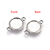 Alloy Cabochon Connector Settings PALLOY-A13117-AS-NR-1