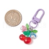 Fruit Resin & Acrylic Pendant Decorations HJEW-JM02987-02-3