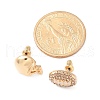 Brass Micro Pave Cubic Zirconia Stud Earrings EJEW-Z080-03G-04-5