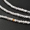 Natural Quartz Crystal Beads Strands G-RM2025-06-2.5mm-5