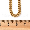 Brass Cuban Link Chain Necklacea for Women Men NJEW-F337-03G-02-3