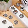 Gorgecraft 12 Sets 3 Colors Alloy Buttons FIND-GF0004-78-6