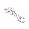 5Pcs Clover 201 Stainless Steel Pendant Decorations HJEW-JM03015-5
