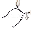 Alloy Turtle Charm Bracelets BJEW-JB11758-07-3
