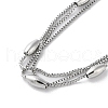 304 Stainless Steel Box Chain Necklaces NJEW-M213-02P-2