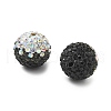 Gradient Color Design Polymer Clay Rhinestone Beads CLAY-NH0001-03B-2