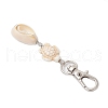 Natural Cowrie Shell Pendant Decorations HJEW-JM03316-02-3