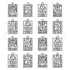 50Pcs 5 Styles Tibetan Style Alloy Pendants TIBEP-CJ0002-03-1