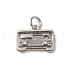 Brass Micro Pave Cubic Zirconia Pendants KK-P308-35P-1