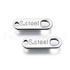 Tarnish Resistant 201 Stainless Steel Chain Tags X-STAS-N095-027-2