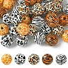 40Pcs 5 Colors Wood European Beads WOOD-FS0001-20-1