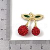 Brass Micro Pave Cubic Zirconia Pendants KK-H072-12G-01-3