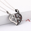 2Pcs 2 Style Word 1314 520 Couple Necklaces Sets VALE-PW0001-011EB-1-4