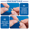 Unicraftale 4Pcs 2 Colors 304 Stainless Steel Screw Clasps STAS-UN0061-27-5