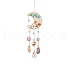 Moon Natural GemstoneChips Pendant Decorations PW-WG87562-01-5