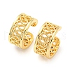 Rack Plating Brass Hollow Cuff Earrings for Women EJEW-F326-07G-1
