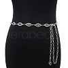 Alloy Rhinestone Horse Eye Link Waist Chains WGF5282-08-1