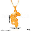 Stainless Steel Half Skull Pendant Necklaces for Women FV7177-2-3