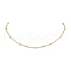 304 Stainless Steel Ball Singapore Chain Necklaces NJEW-JN05168-2