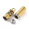Ion Plating(IP) Openable 304 Stainless Steel Perfume Bottle Pendants STAS-D097-12G-4