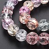 Crackle Glass Beads Strands GLAA-S192-B-009B-3