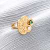 304 Stainless Steel Adjustable Cuff Rings for Women RJEW-B126-05G-01-1
